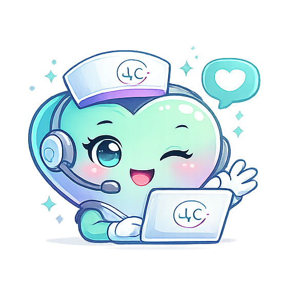 Lora atendendo no computador